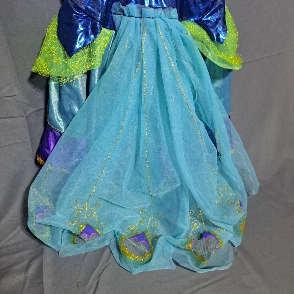 Rubies Peacock Costume Girls MEDIUM Green Blue Purple‎ Tulle Halloween Dress Up